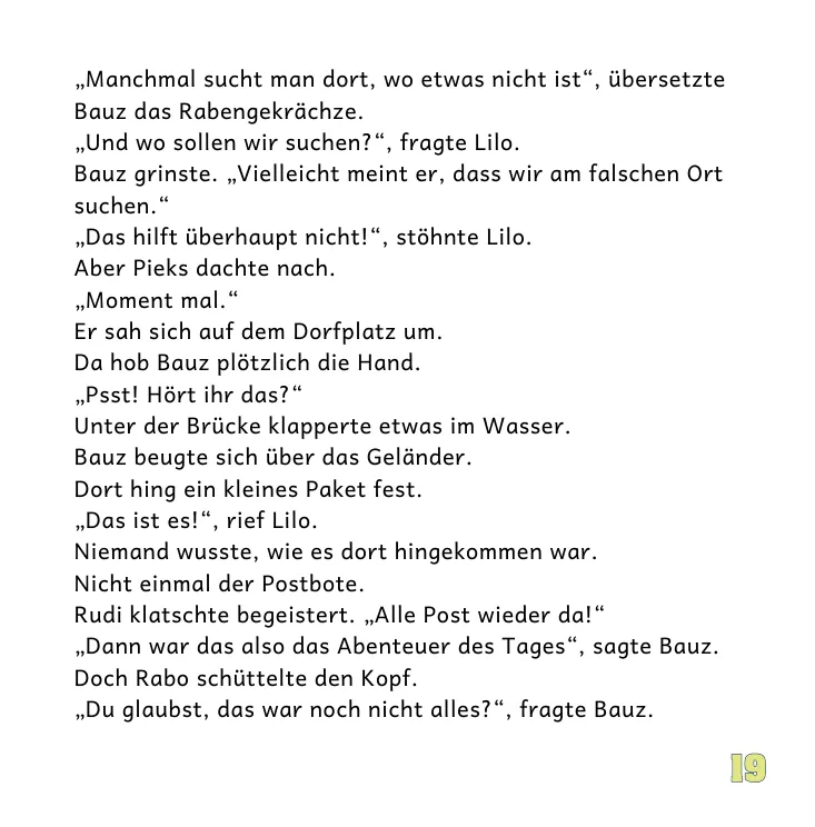 Original-Innenseite 13 aus Was geht ab im Dorf?